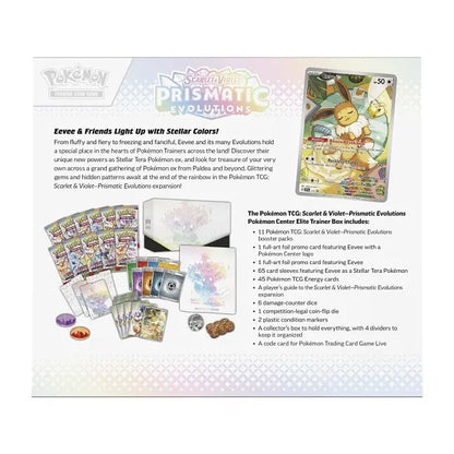 Prismatic Evolutions sv8.5 Elite Trainer Box